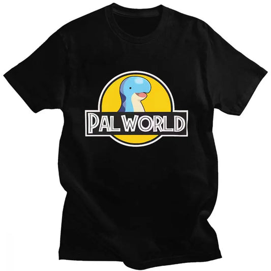 Pal Park Unisex Softstyle T-Shirt, Dinosaur Tshirt, Monster Tee, Gamer Shirt, Indie Game Tee, Game Tea Shirt, Palworld Tee