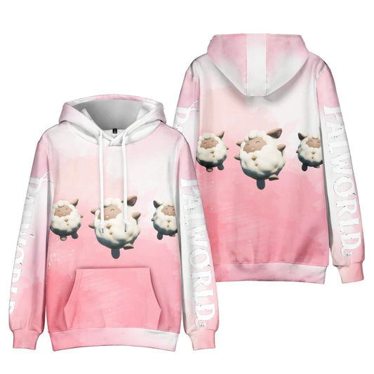 Lamball Hoodie - Palworld Pink